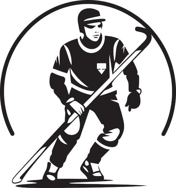 Champions Stride Hockey Player Vector