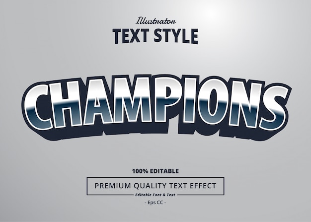 Champions Text Effect