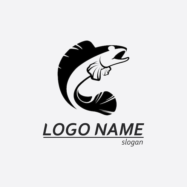 Channa Snakehead fish Predator Fish animal underwater design logo and illustration