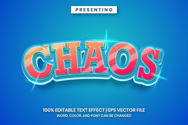 Chaos - modern gradient text effect