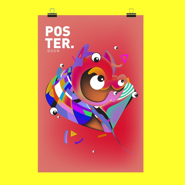 Character Cover and Poster Design Template