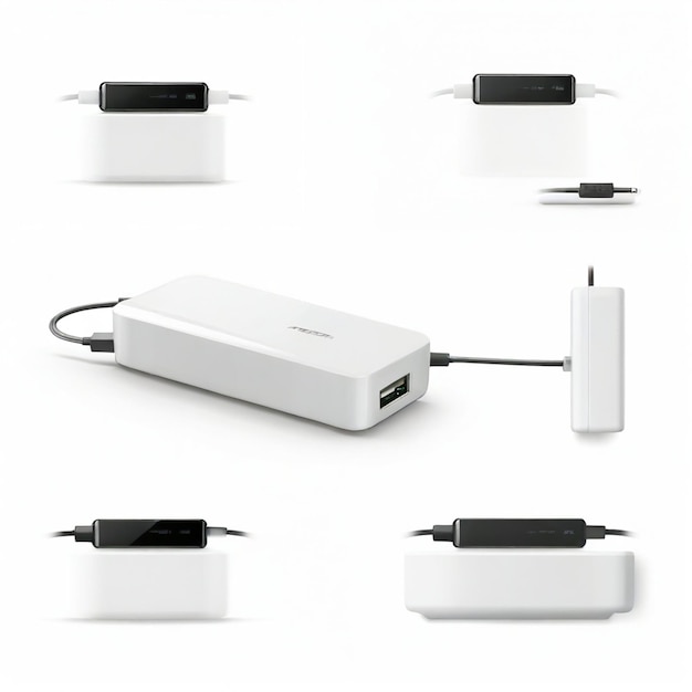 Vector charger vector set white background isolated a high quality