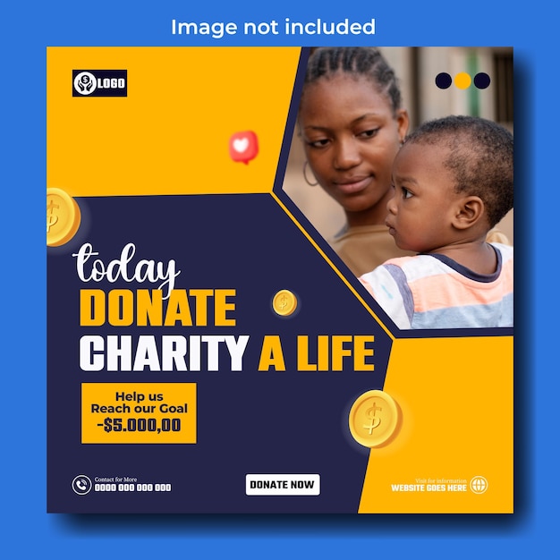 Charity Ads Promotional Poster Design