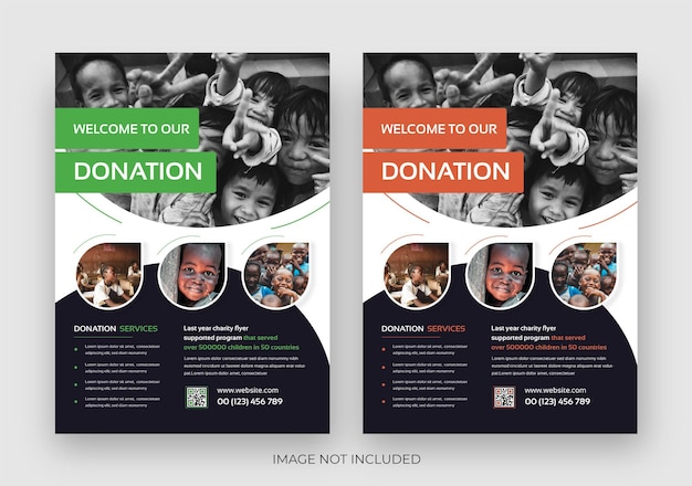 Charity flyer template, Helping Your Charity flyer