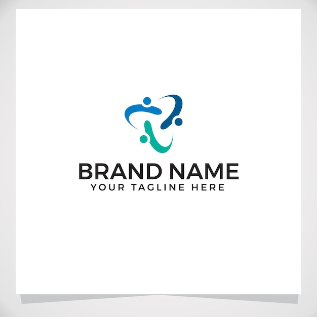 charity group logo design template