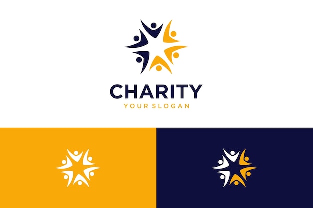 charity logo design with community