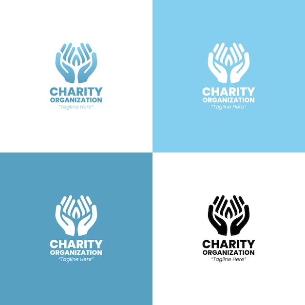 Vector charity organization logo