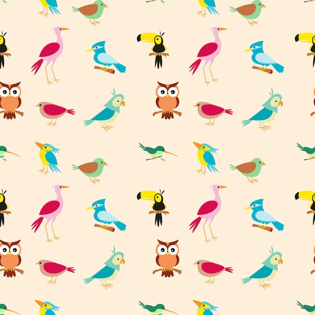 Vector charming bird pattern designs perfect for crafts decor and digital art projects