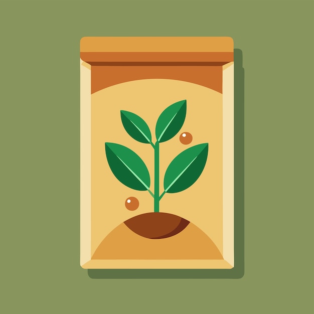 Vector charming seed packet vector detailed and informative design for gardening and planting themes