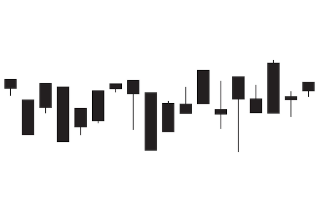 Chart vector icon business symbol Finance rate diagram sign