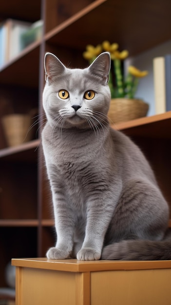 Chartreux kitten cat