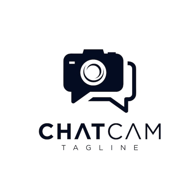 Chat Camera Talk Photography Logo Template Illustration