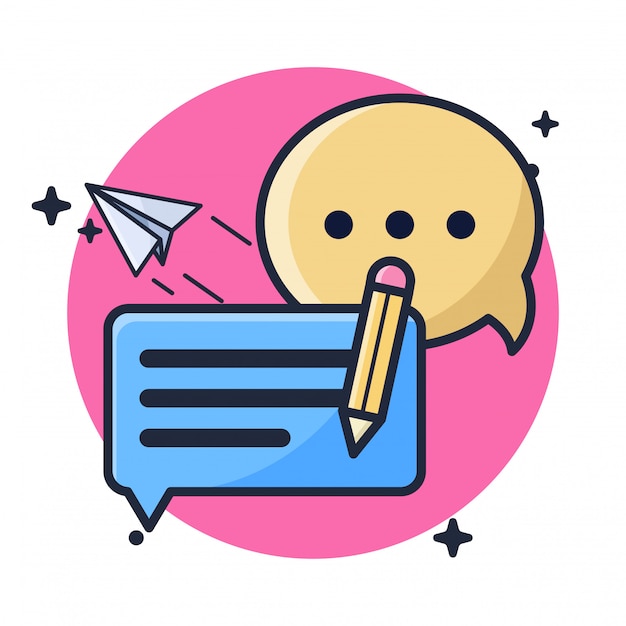 Chat Feedback Customer Illustration