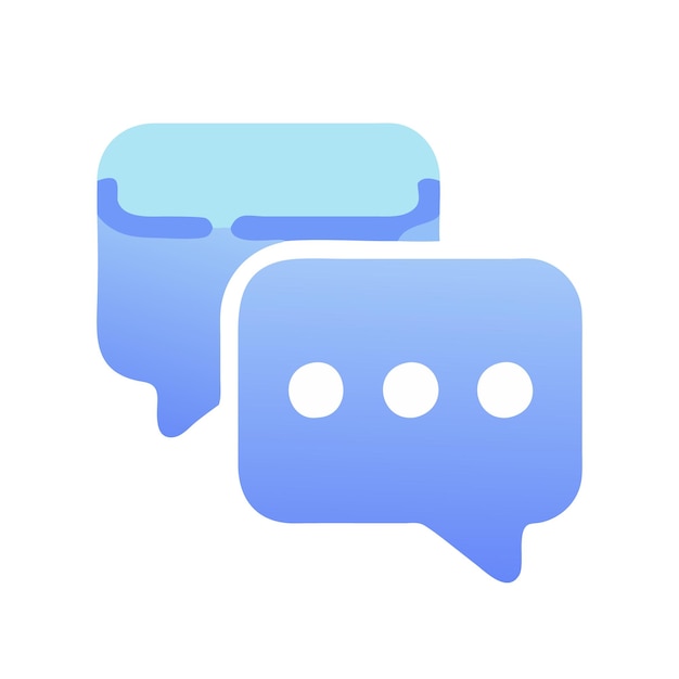 Vector chat icon for social media