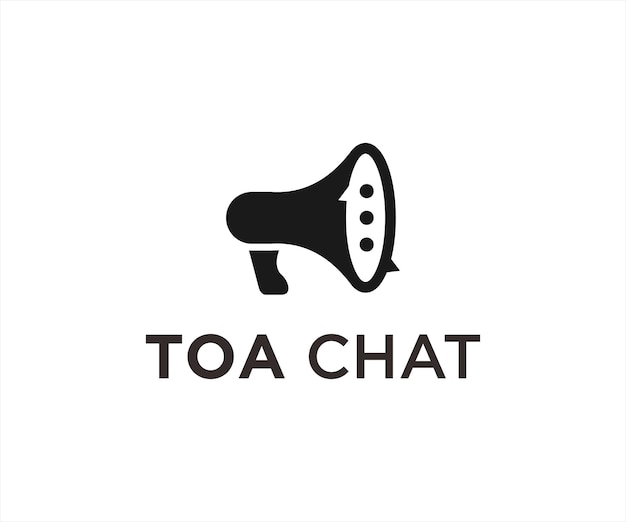 chat megaphone logo or talk icon