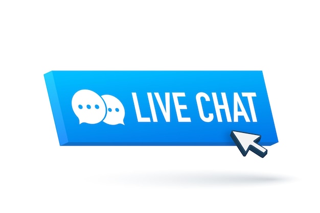 Vector chat talk bubble icon logo vector information icon vector live stream logo live chat button