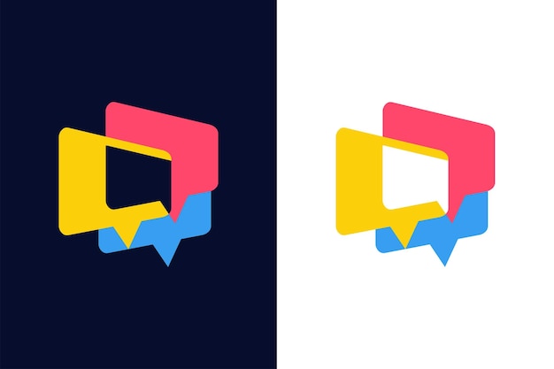 Chat or talk logo icon vector isolated