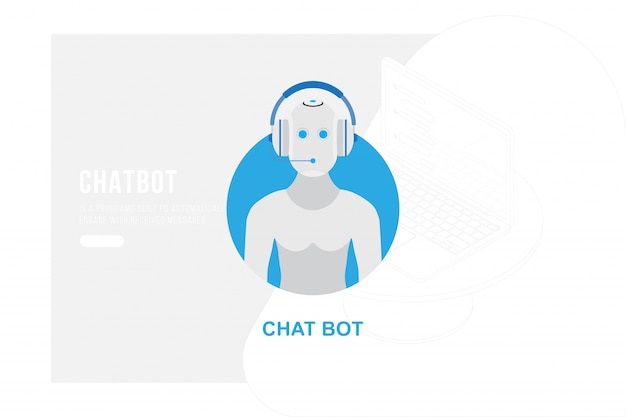 Chatbot avatar for website, online digital communication