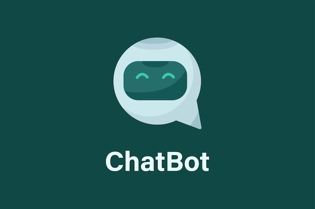 Chatbot vector design illustration Modern flat style Chatbot icon Logo design