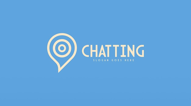 Chatting Logo Design Concept Vector. Bubble Chat Logo Template Vector