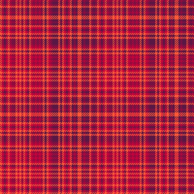 Check fabric textile of tartan pattern seamless with a vector background texture plaid in red and pink colors