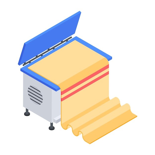 Check isometric icon of dryer machine