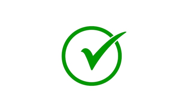 Check mark icon symbol vector symbol for website Computer and mobile vector