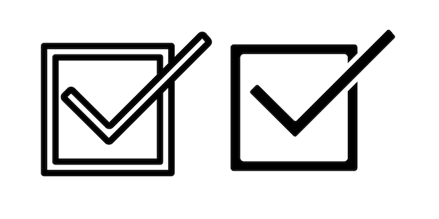 Check mark icon vector design