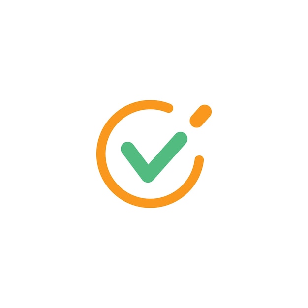 Check mark icon vector illustration