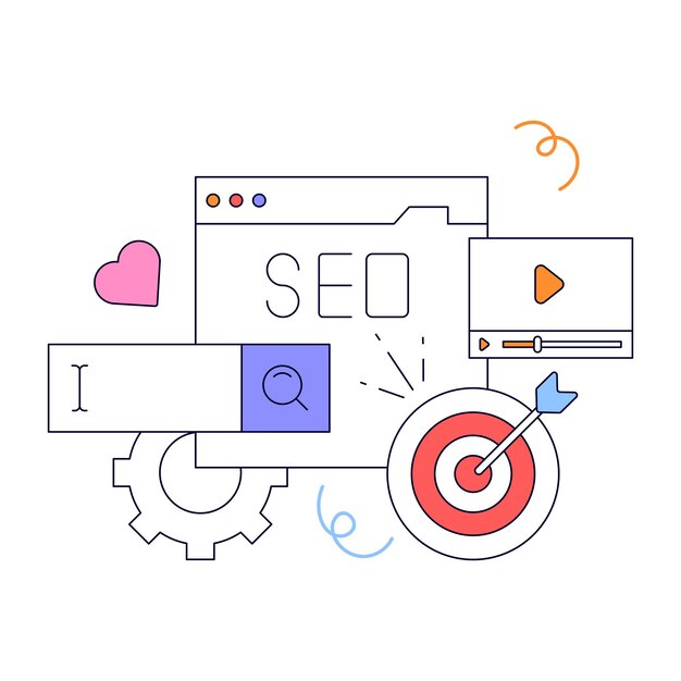 Check out animated illustration of seo