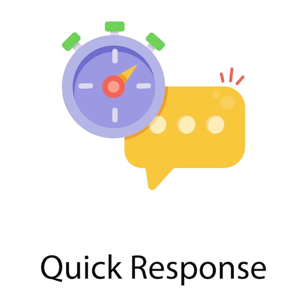 Vector check out flat icon of quick response