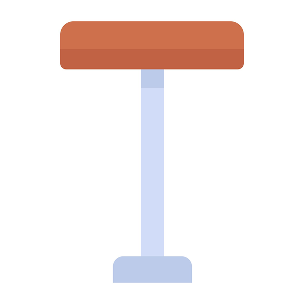 Check out flat icon of stool 