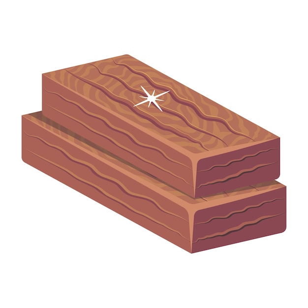 Check out this 2d wood planks icon vector