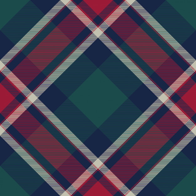 Check plaid diagonal fabric texture seamless pattern