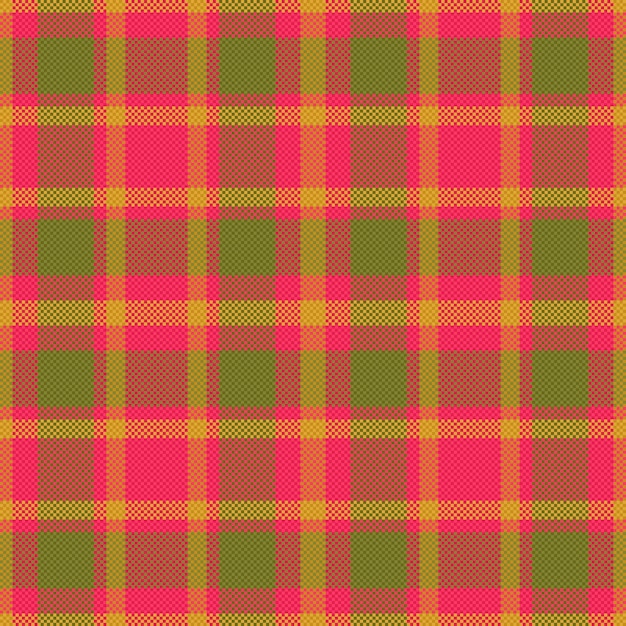 Check plaid pattern Tartan texture seamless Fabric textile background vector