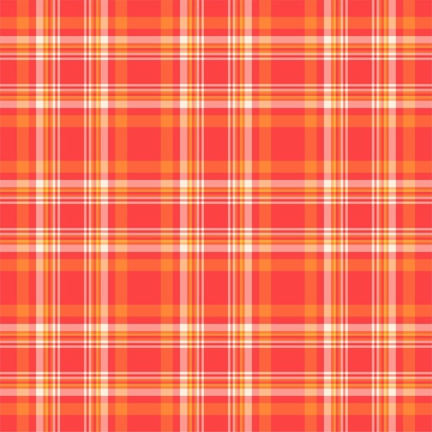 Check plaid seamless pattern. Vector background of textile ornament. Flat fabric design. Tartan.