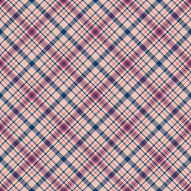 Check plaid seamless pattern. Vector background of textile ornament. Flat fabric design. Tartan.