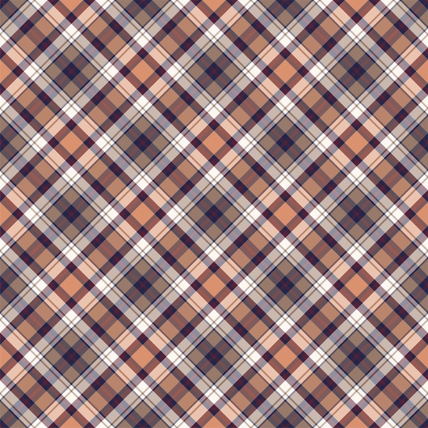 Check plaid seamless pattern. Vector background of textile ornament. Flat fabric design. Tartan.