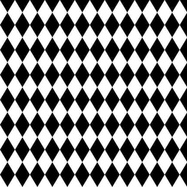 Checker chess square abstract diagonal black and white background vector