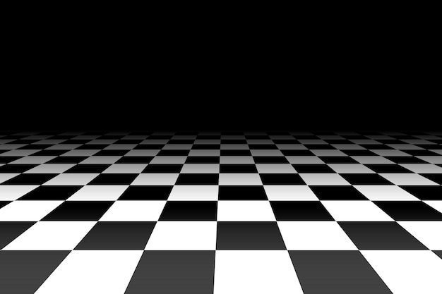 Checkered background in perspective