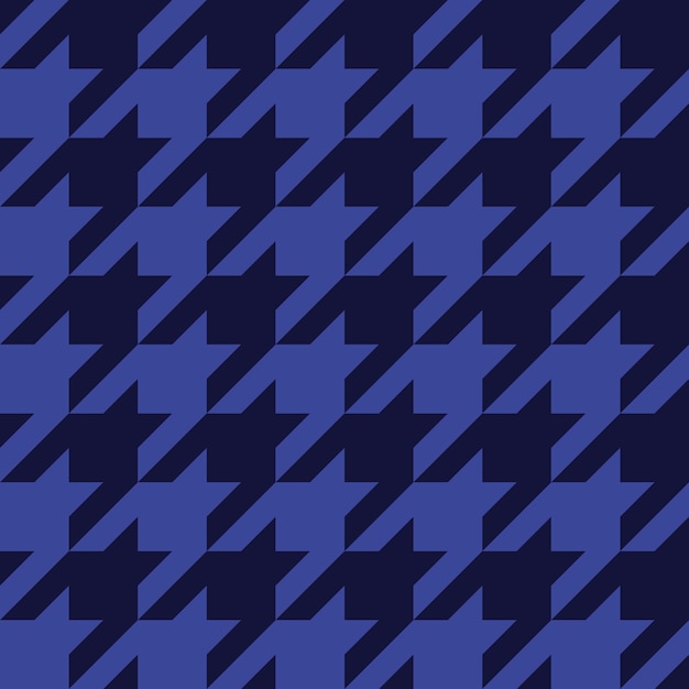 Checkered blue seamless background crowaposs foot plaid pattern vector