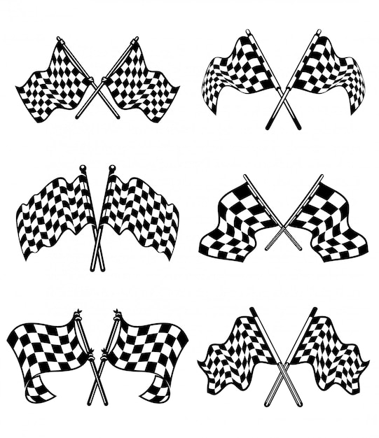 Checkered flags set