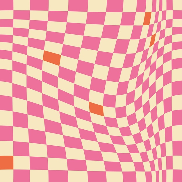 Checkered pattern pink230722