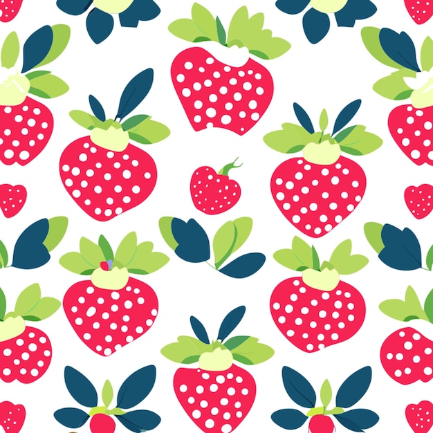 checkered pattern with strawberries