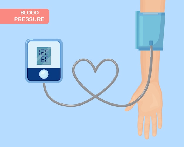 Checking arterial blood pressure by tonometer