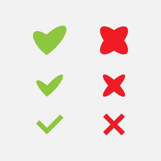 checkmark icons set