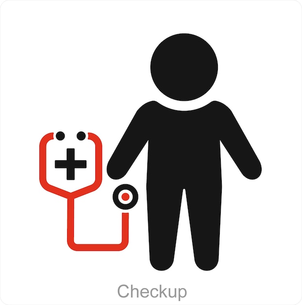 Checkup and doctor icon concept