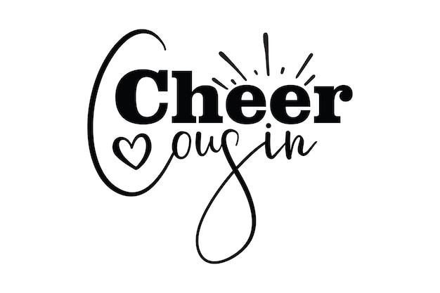 Vector cheer cousin svg