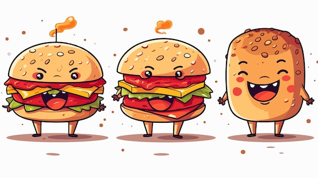 Cheerful and Creative Hamburger Restaurant Logo Design