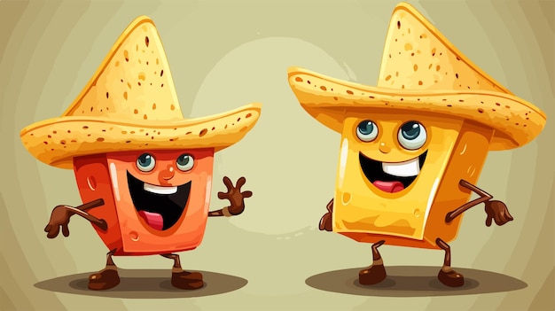 Cheerful Nacho and Cheese Character Design for Marketing Campaigns